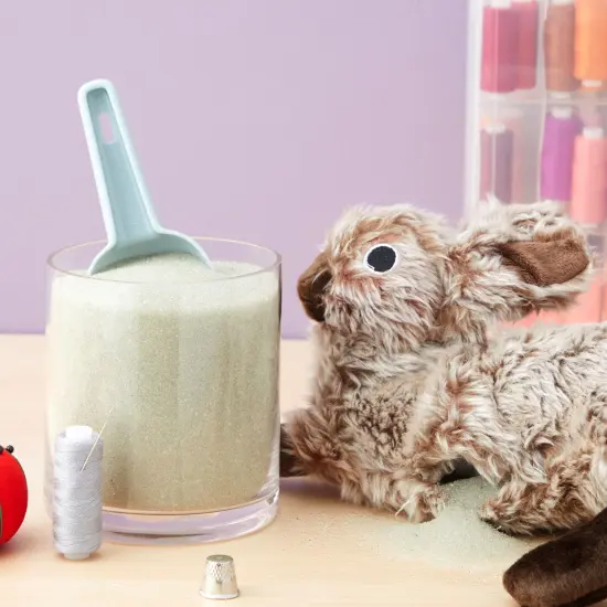 Weighted Beads for Stuffed Animals, Glass Microbead Filler for Blankets, Pillows, Reborn Dolls (10 lbs) Clear {2}