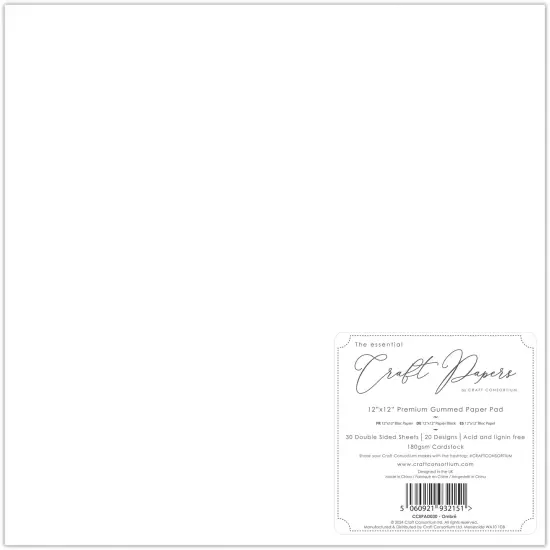 Craft Consortium Double-Sided Paper Pad 12"X12" 30/Pkg-Ombre {2}