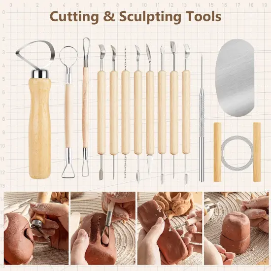 35PCS Clay Sculpting Tools, Pottery & Clay Modeling Tools {3}