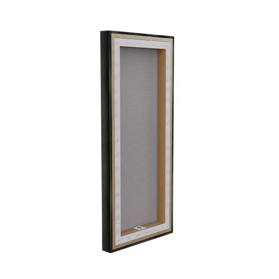 Stupell Industries First Makeup Modern Beauty Framed Floater Canvas Wall Art Black Floater Frame {6}