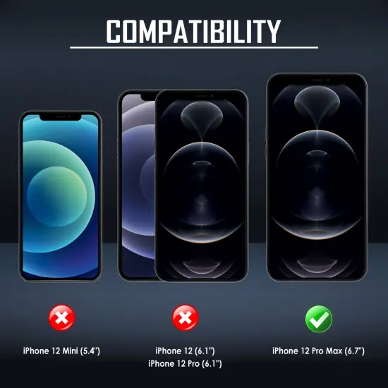 Insten Rugged Dual-Layer Case Compatible With iPhone 12 Pro Max Case 6.7 inch (2020) Full Body Heavy Duty Case with 360 Ring Kickstand, Anti-Scratch Anti-shock Drop Protection, Black {6}