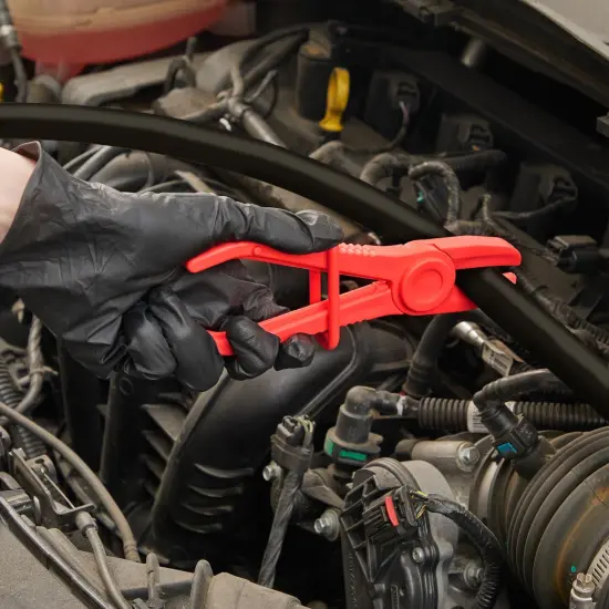 3-Pack Hose Pinch Off Pliers - Fuel Line Clamp Tool for Automotive Brake, Radiator and Coolant (Red, 3 Sizes) {2}