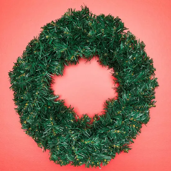 Wreaths for Front Door, Christmas Wreath ( 2"D x 3"W x 13"H, 2 Pack) Green {7}