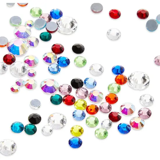 Hotfix Rhinestones Set with Dotting Pen and Tweezers for DIY Crafts (6007 Pieces) Multicolor {5}