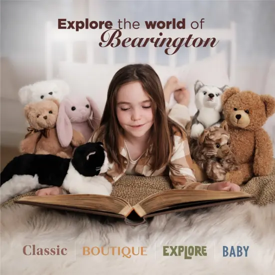 Bearington Lawless Lover Valentine's Day Teddy Bear, 10 In Valentine's Day Stuffed Animals Ideal Gift for Kids & Girlfriends, For Ages 3-14 Brown {6}