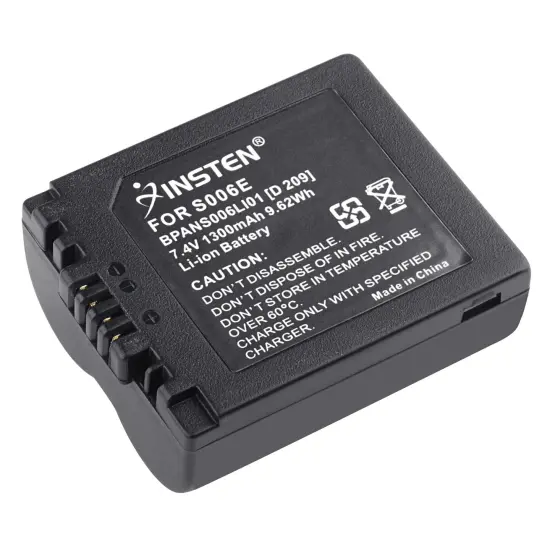 Insten Li-ion Replacement Battery for Panasonic LUMIX DMC-FZ50EF DMC-FZ50EGM DMC-FZ50K DMC-FZ50S DMC-FZ7 DMC-FZ7-K DMC-FZ7-S DMC-FZ7BB DMC-FZ7BS DMC-FZ7EB-K DMC-FZ7EB-S DMC-FZ7EF-K DMC-FZ7EF-S Black {2}