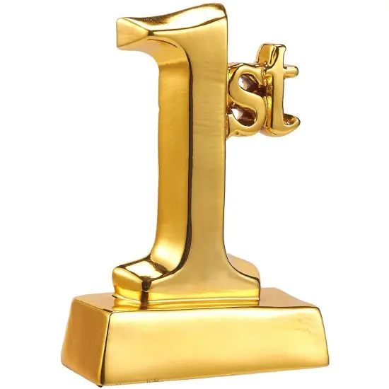 1st Place Trophy - Gold Award Trophy for Sports Tournaments, Competitions, Parties, 5.5 x 3.5 x 1.75 Inches {1}
