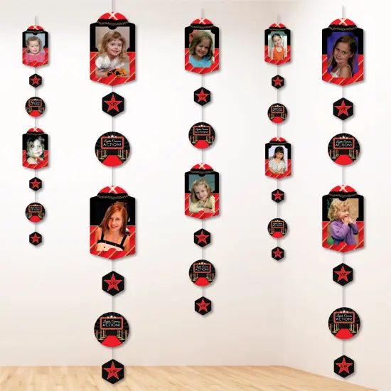 Big Dot of Happiness Red Carpet - Movie Night Party Vertical Photo Garland 35 Pieces {3}