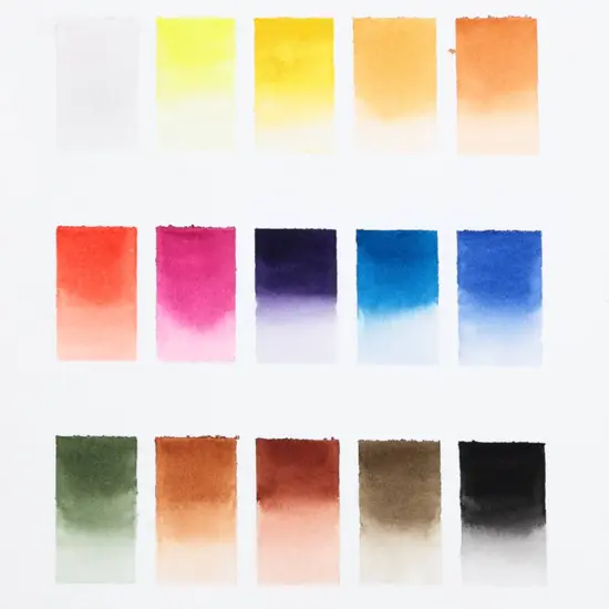 SoHo Urban Artist Watercolor Set - Professional Watercolor Paint Set of 15 Semi-Moist Whole Pans for Professional Artists & Watercolorists - Compact, Portable with Rich, Concentrated Colors {7}