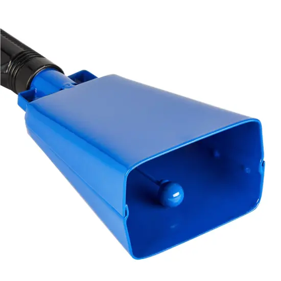 2 Pack 9-inch Cowbells for Sporting Events, Percussion Noise Makers with Handle for Football Games, Stadiums (Blue) {6}