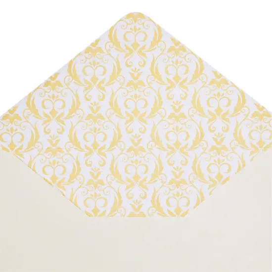 90 Pieces Stationery Paper Set for Love Letter, Party Invitations (60 Vintage-Style Sheets + 30 Envelopes) Gold {5}