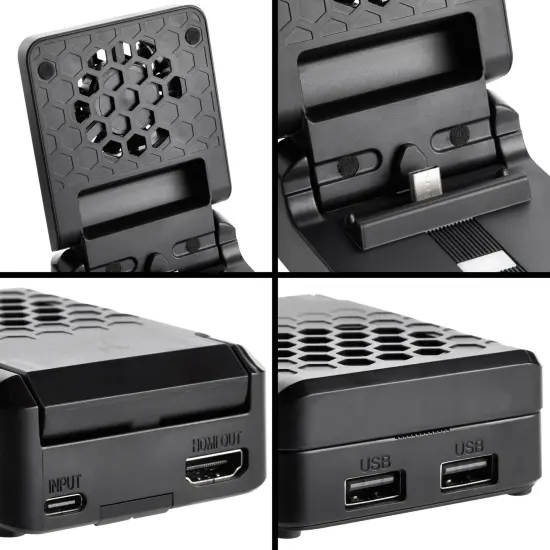 Docking Station for Nintendo Switch/ Switch OLED, Portable TV Dock with Cooling fan, HDMI and USB Outputs, Black {5}