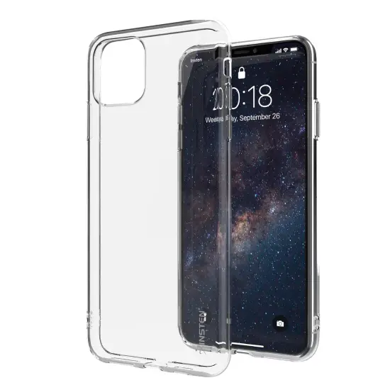 Insten Ultra Slim Soft TPU Rubber Protective Cover Compatible with iPhone 11 Pro Max 6.5" [Reinforced Camera Lens Protection / Shock-Resistant] Clear {6}