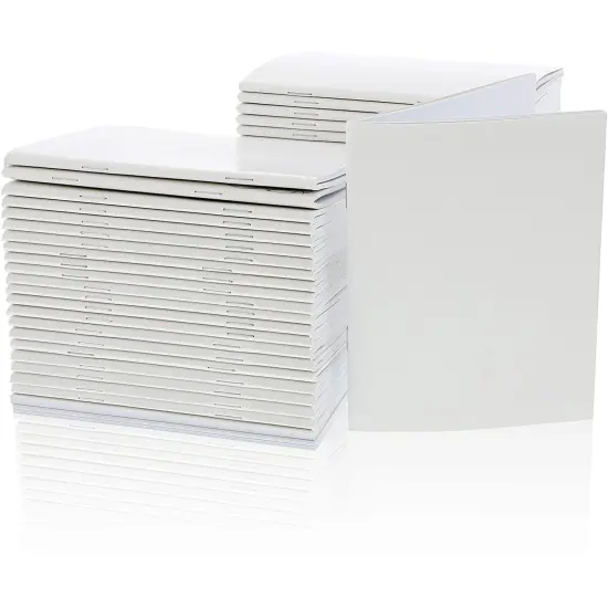 48 Pack Blank Unruled Journal for Writing Projects, Classroom, Student Supplies (4 x 5.5 In) {6}