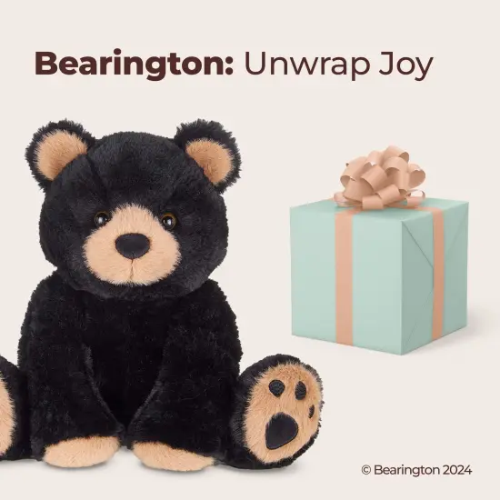 Bearington Woody The Black Bear Plush, 10.5 Inch Bear Stuffed Animal, For Ages 3-14 {5}