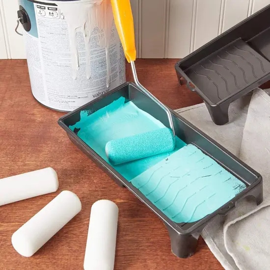 Okuna Outpost House Painting Supplies Kit with Tray and Roller Frame (13 Pieces) Black {3}