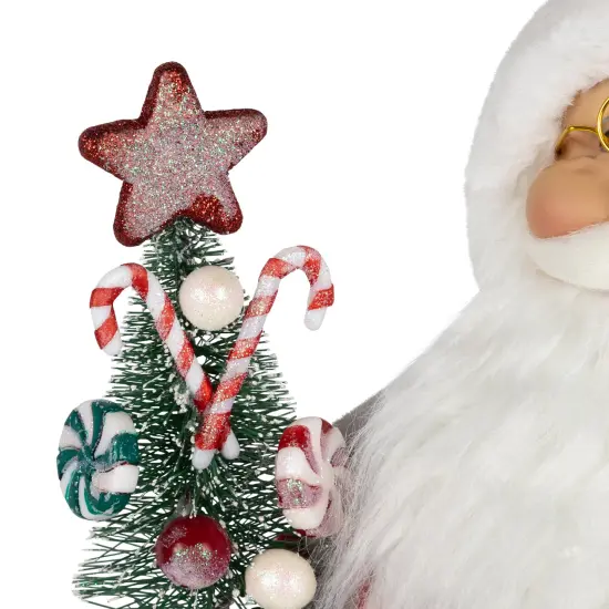 Northlight Candy Cane Santa Claus Christmas Figure - 18" - Red and White {6}