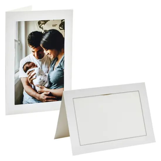 48 Pack Photo Frame Cards 4x6 with Envelopes - Picture Insert Note Cards for Wedding, Graduation, Anniversary (Textured Ivory Cardstock) {4}