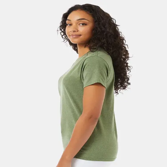 Hanes&reg; Ecosmart Crewneck Short Sleeve T-Shirt Heather Green {6}