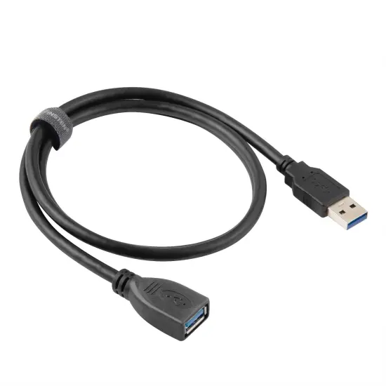 Insten 3 Feet USB to USB Extension Cable Super Speed USB 3.0 USB 3 Extension Cable Type A Male to A Female Extension Cable Cord Connector M/F - Black 3FT {2}