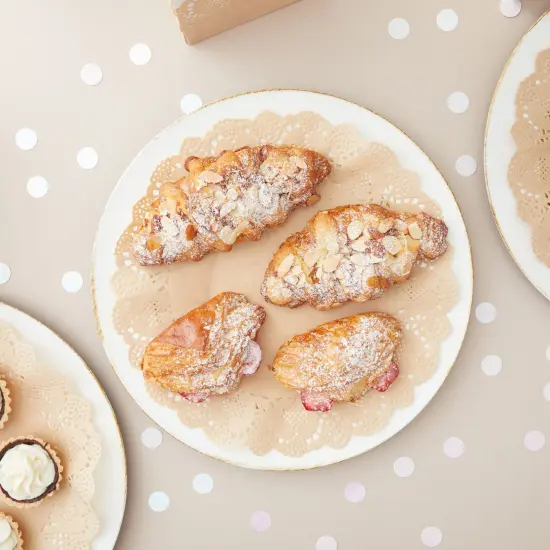 250 Pack Paper Doilies Assorted Sizes for Food & Cake, Round Decorative Disposable Placemats, Brown (4, 6.5, 8.5, 10.5, and 12 In) {3}