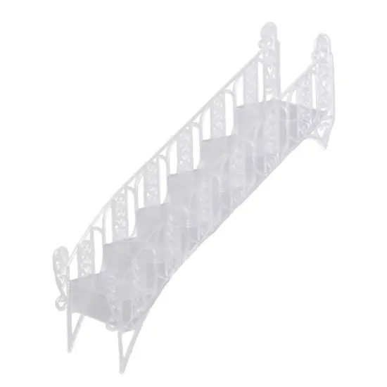 Frosted Crystal Stair Bridge Wedding Ornament 2ct {1}