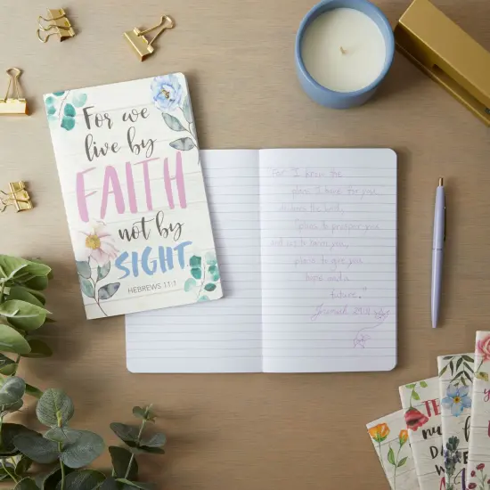 Faith Prayer Journal Notebooks for Women with Quotes (5x8 In, 6 Pack) Multicolor {2}
