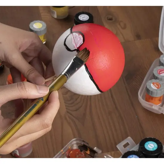 Two Halve Foam Balls for Arts and Crafts Supplies (4 In, 4 Pack) White {3}