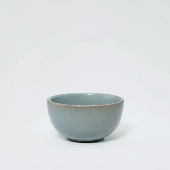 Aqua Rustic Ceramic Bowl-Handcrafted, Elegant & Durable Dining Piece-250ml {2}
