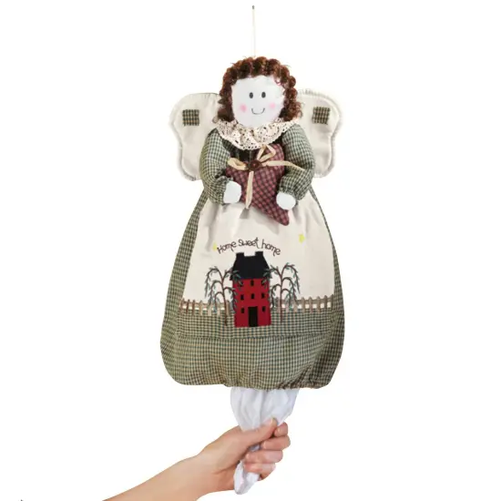 Collections Etc Country Angel Plastic Grocery Bag Holder {2}