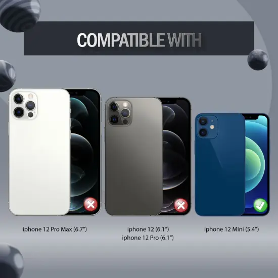 Insten Compatible with iPhone 12 Mini Case 5.4 inch, Translucent Matte Hybrid Hard Back Flexible TPU Bumper, Anti-Shatter Anti-shock Drop Protection, Wireless Charging, Black {7}