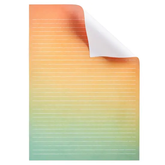 90 Piece Watercolor Stationery Paper and Envelopes Set for Letter Writing, 6 Colorful Designs, 60 Lined Sheets, 30 Envelopes (10.25 x 7.25 In) Multicolor {6}