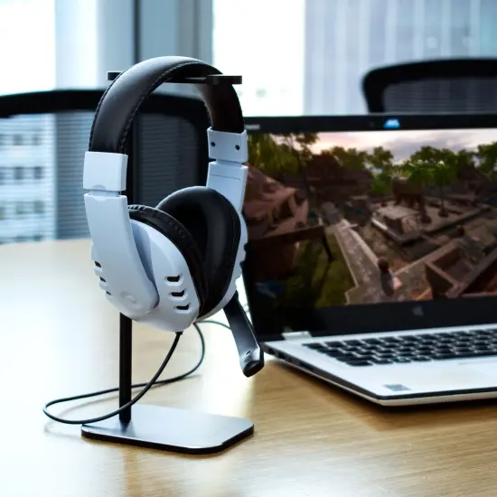 Gaming Headset with Mic - Wired Over-Ear Headphones with Microphone for PS5 PS4 PC Xbox Series X/S Xbox One Nintendo Switch, 3.5mm Jack (Light Blue) {7}