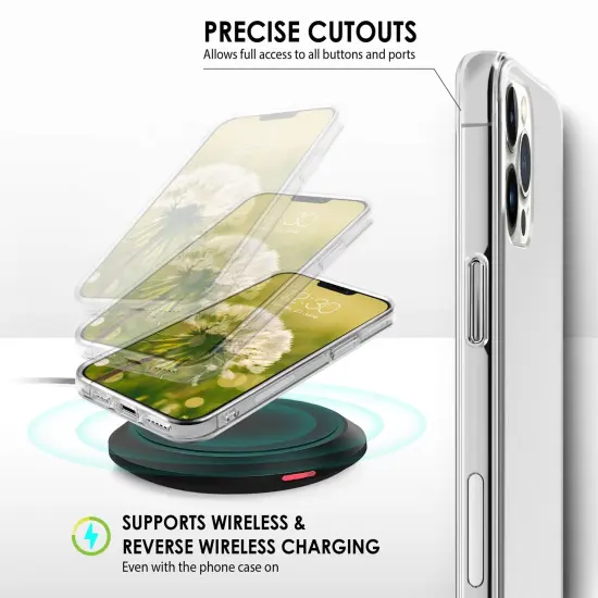 Insten Clear Case Compatible with iPhone 13 Pro Max (6.7 Inch) Soft TPU Non-Yellowing Protective Cover {3}