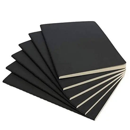 Simply Genius A5 Notebooks for Work, Travel, Business, School & More - College Ruled Notebook - Softcover Journals for Women & Men - Lined Note Books with 92 pages, 5.5" x 8.3" (Black, 30 pack) {2}
