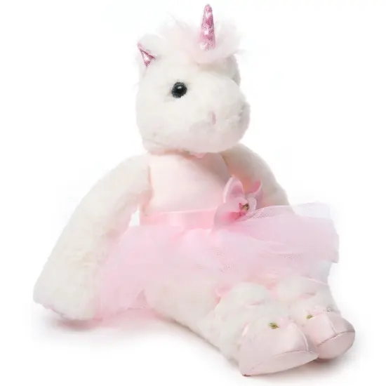 Bearington Dreamer Ballerina 14 Inch Ballerina Doll - Unicorn Stuffed Animals for Girls - Dance Recital Gifts for Girls, For Ages 3-14 White {1}
