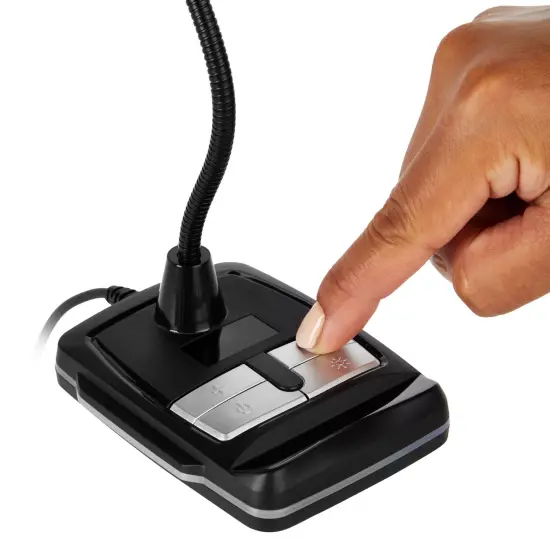 Omnidirectional Microphone for Computer with Phone Stand, Adjustable Gooseneck, RGB Lighting, 3.5mm Headphone Output, and 6 Foot Cable Compatible with USB for Gaming, Video Conferencing Black {4}