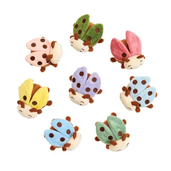 Kaplan Early Learning Company Crinkle and Texture Magnetic Ladybug Set {6}