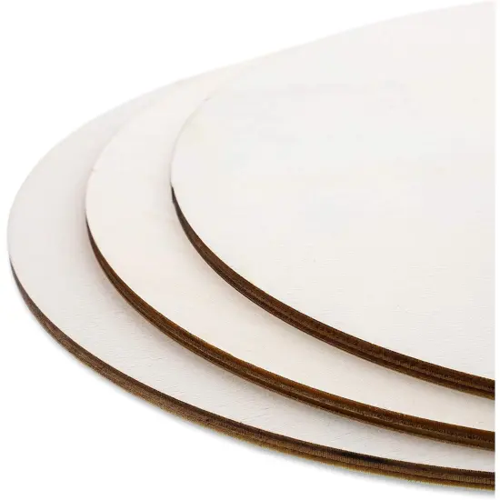 3 Pack Unfinished Wood Cutouts 12" Diameter, 0.2" Thick Wooden Round Circle Shape Wood Craft Natural Rustic Laser Cut Out Wood Pieces for Crafts Paintable Home Decoration DIY Supplies Party Brown {6}