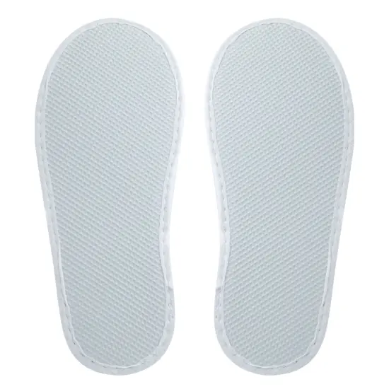 24 Pairs Disposable House Slippers for Guests - Bulk Slipper Pack for Hotel, Spa, Travel, Shoeless Home, White Closed Toe (US Men Size 10, Women 11) {7}