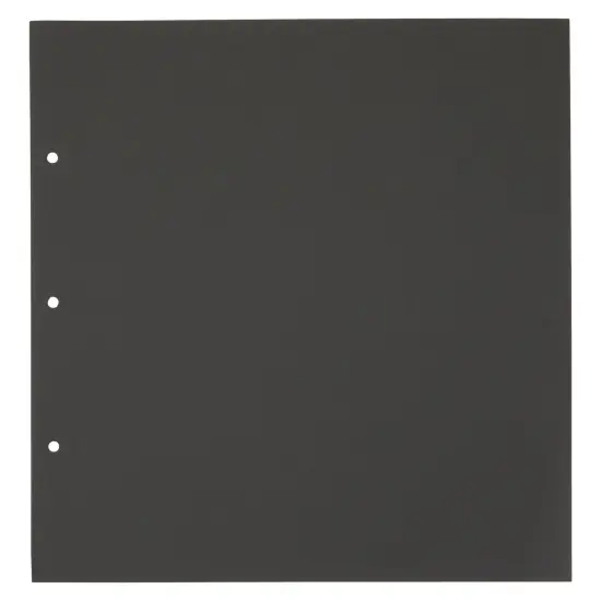 Black 10x10 Scrapbook Paper for Halloween, Kraft Photo Album Refill Pages (20 Sheets) {7}