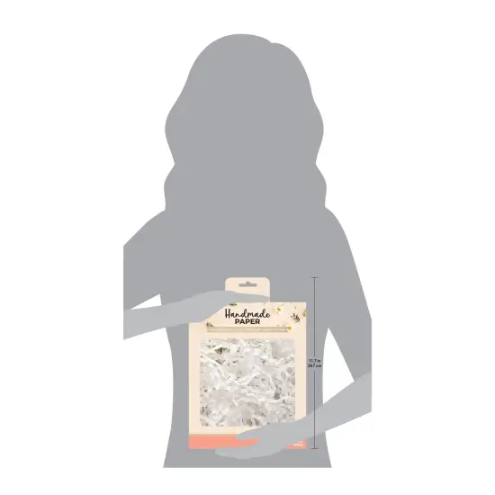 American Crafts Handmade Paper Shredded Paper 1lb-White {3}