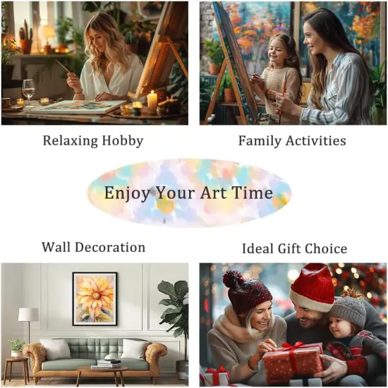 Paint by Numbers Kit for Adults - Dog on The Blanket Painting by Number on Canvas Without Frame, DIY Acrylic Art Crafts for Ideal Gift Home Wall Decor {5}