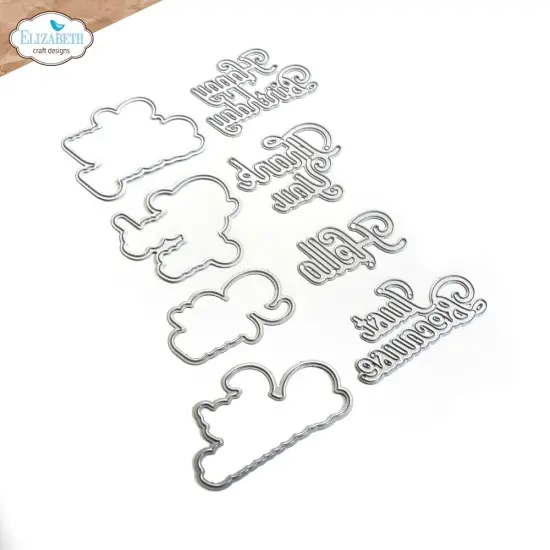 Elizabeth Craft Metal Die-Layered Greetings 1 {3}