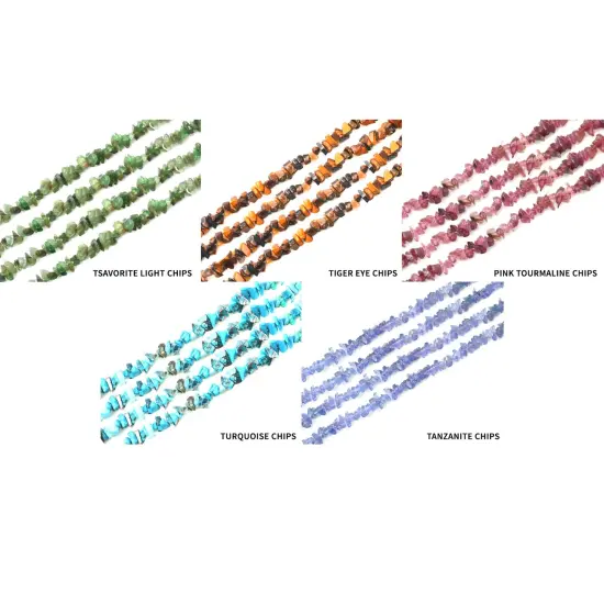 Natural Chip Beads, 34 Inch, Genuine Chip Strands, Drilled Strung Nugget Beads, 3-7mm, Polished, GemMartUSA (70001) Kyanite {5}