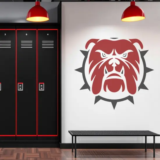 Bulldog Mascot Athletic Stencil | High School Senior Parking Spot Stencil | Reusable Stencil | Stencil Ease | {3}