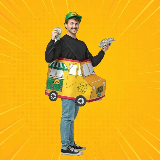 Mr. Taco Food Truck Adult Costume Tunic for Funny Foodie Halloween Outfit {4}