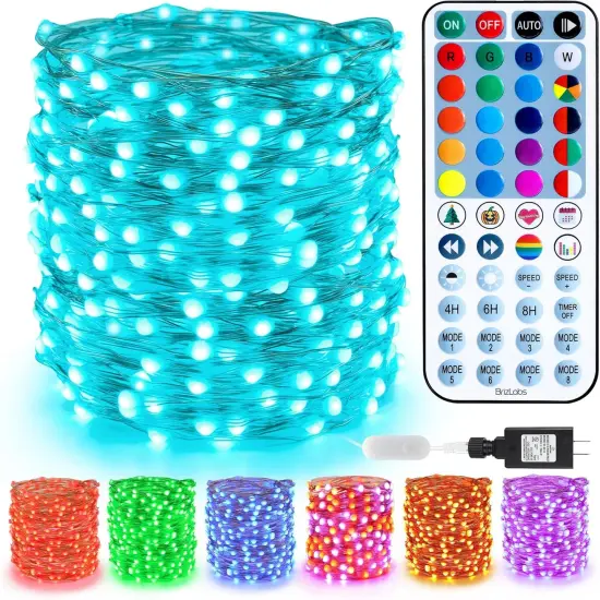 Christmas Fairy String Lights - 66FT, 200 LED with Remote (Color Changing) {1}
