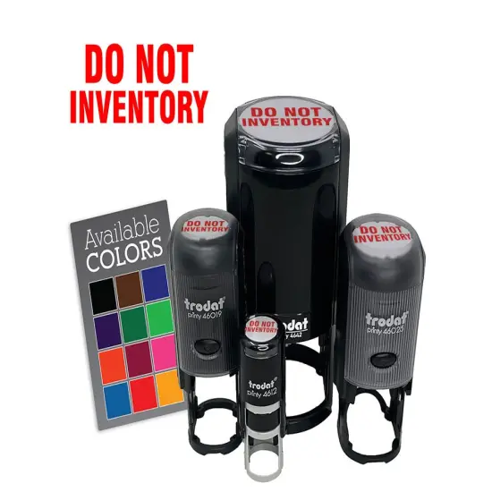 Do Not Inventory Management Manufacturing Label Self-Inking Rubber Stamp for Planners Black {7}