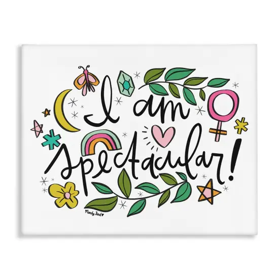 Stupell Industries Motivational I Am Spectacular Canvas Design by Mandy Ford Art + Illustration {1}